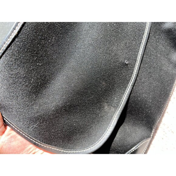 Black Dooney and‎ Bourke Vintage Canvad Leather Crossbody Black Bag - Picture 8 of 10